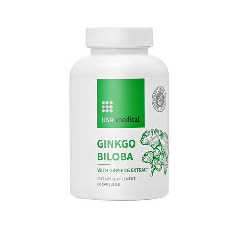 USA medical Ginkgo Biloba kapszula ginzeng kivonattal 60 db