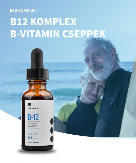 USA medical B-12 Komplex B-vitamin cseppek 30 ml