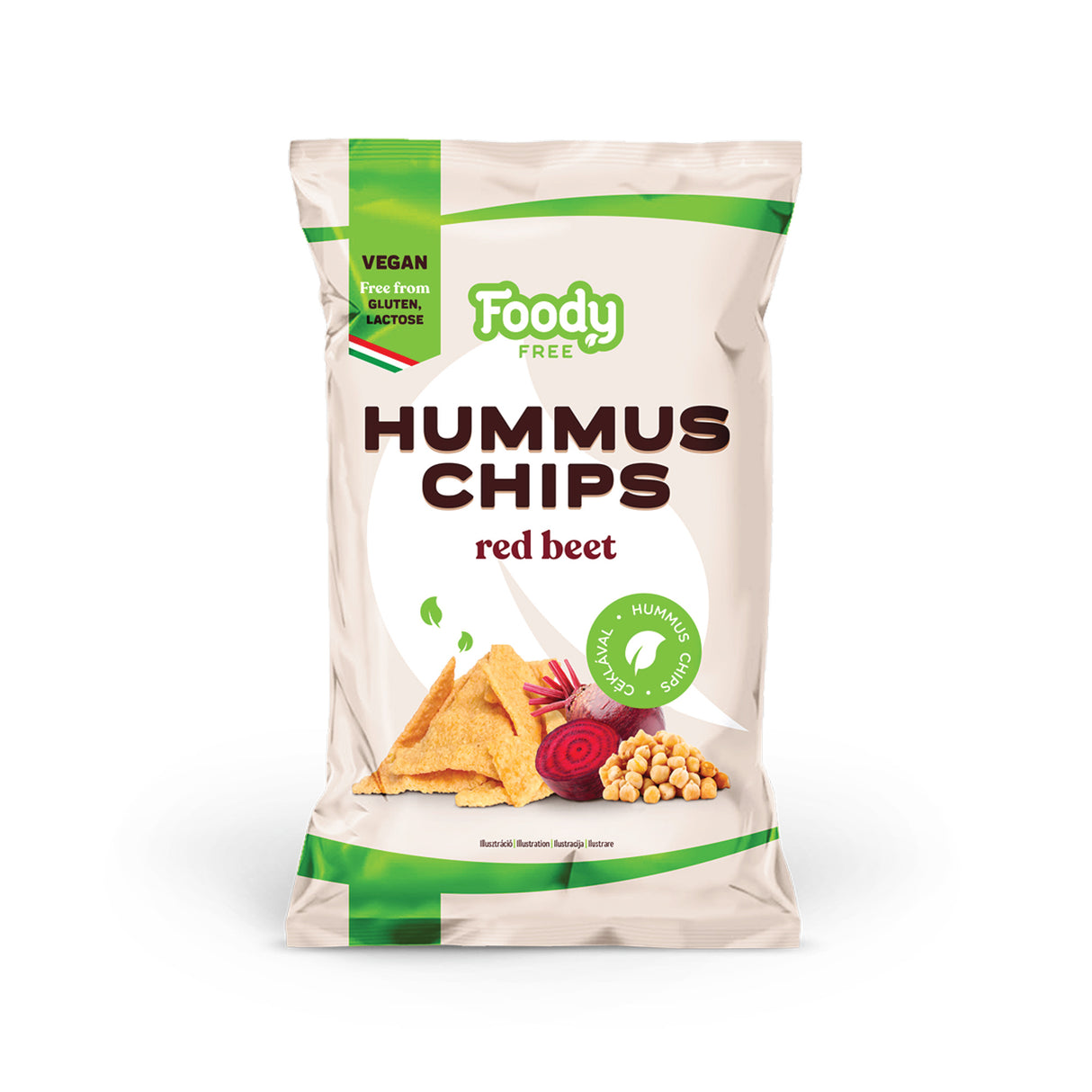 FOODY free hummus chips céklával 50g